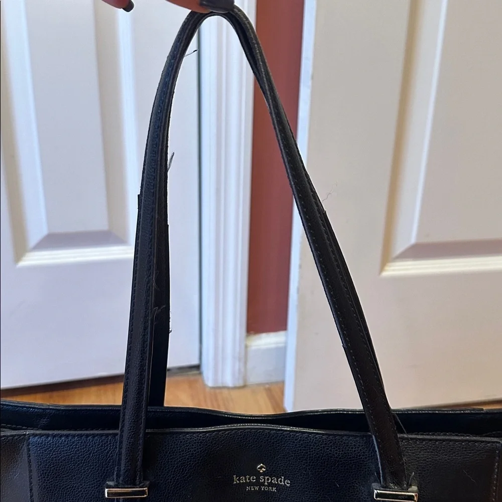 Kate Spade Classic Black Leather Tote